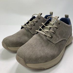 Skechers Parson Mentego Men's Size 12 Khaki Canvas Air Cooled Foam